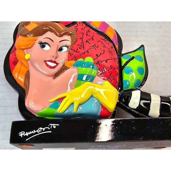 Romero Britto Disney Belle 3D Rose Figurine - Picture 8 of 8